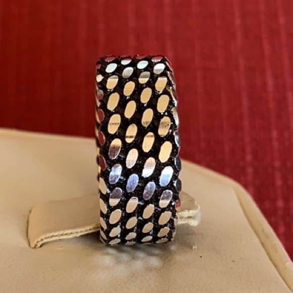 NEW 925 STERLING SILVER MEN ETERNITY WEDDING BAND - Picture 5 of 7